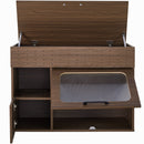 Furniture Style Multi Use Cat Litter Box House With Storage - Walnut by HouseOfZazla