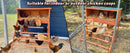 3-in-1 Nesting Boxes for Chickens with Perch and Swing by HouseOfZazla