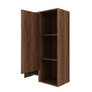 24 Inch Wall-Mounted Side Cabinet and Storage Shelves Combination by HouseOfZazla