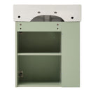 Modern Floating Bathroom Vanity With Ceramic Basin Perfect For Small Bathrooms by HouseOfZazla