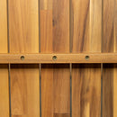 Classic Patio Dining Table, Acacia Wood - Light Teak by HouseOfZazla