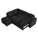 Sleeper Sofa Bed, 2 In 1 Pull Out Sofa Bed L Shape Couch With Storage Ottoman For Living Room, Bedroom Couch And Small Apartment by HouseOfZazla