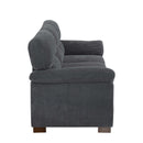 Vintage Inspired 3 Seat Sofa With Tufted Cushions by Unique Piece Furniture