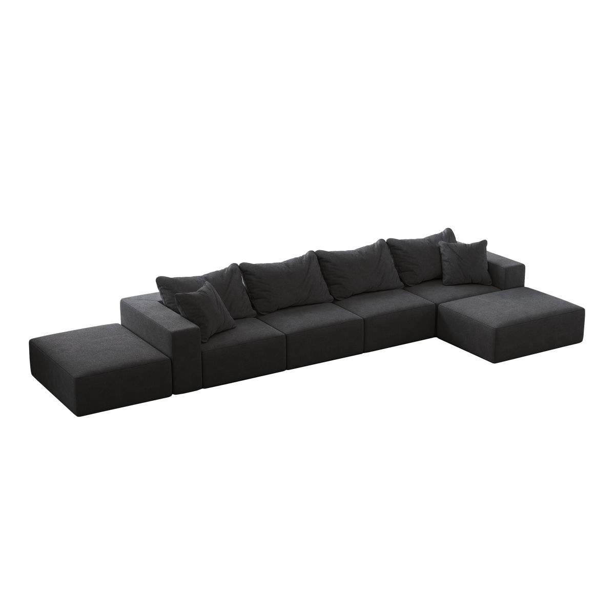 Oversized Sponge Cloud Sofa - Modern Sectional Couch Set, photo 9 of 10