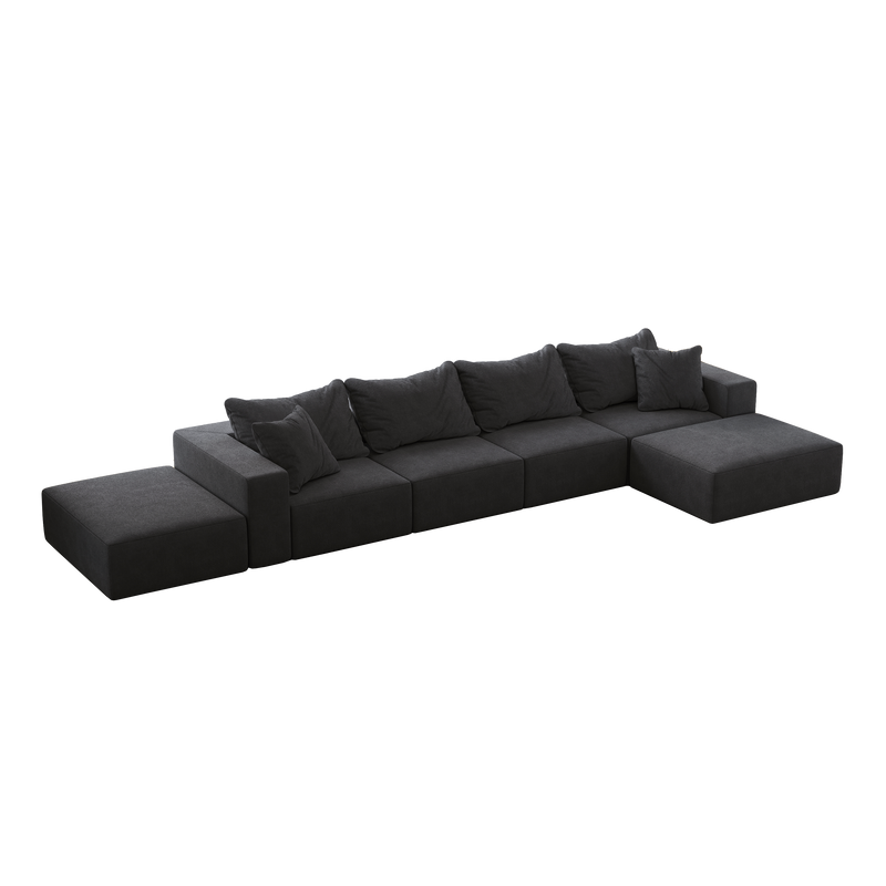 Oversized Sponge Cloud Sofa - Modern Sectional Couch Set, photo 9 of 10