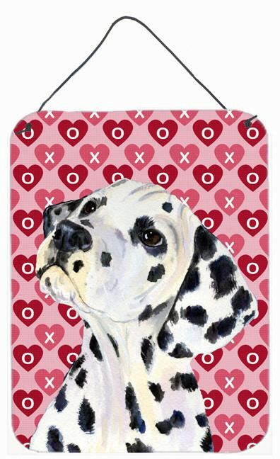 Dalmatian Hearts Love and Valentine's Day Portrait Wall or Door Hanging Prints