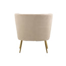 Accent Chair, leisure single chair with Golden feet