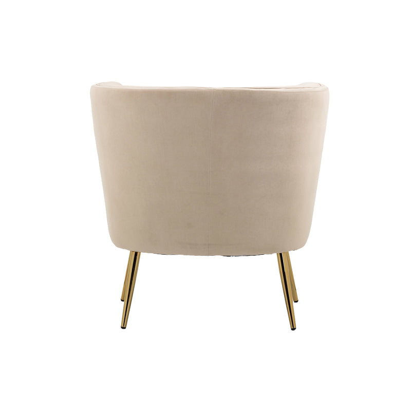 Accent Chair, leisure single chair with Golden feet