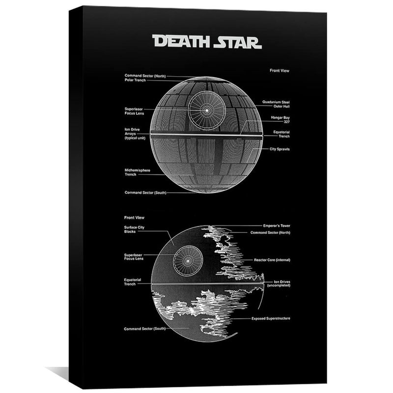 Death Star Blueprint Canvas