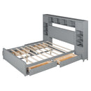 Bed With All In One Cabinet, Shelf And Sockets by HouseOfZazla