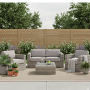 Wicker Seating Group Set With Table And Cushions by Unique Piece Furniture