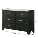 6 Drawers Dresser - Black / White by HouseOfZazla