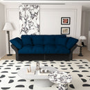 Queen Pull Out, 3 In 1 Convertible Sleeper Tufted Sofa & 2 Soft Pillows by HouseOfZazla