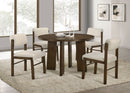 Strouse 47-inch Round Wood Dining Room Table Walnut