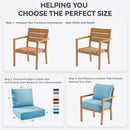 6" Thicker Outdoor Chair Cushion Set