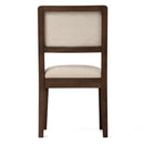 Set of 2 Compact Rubber Wood Dining Chairs