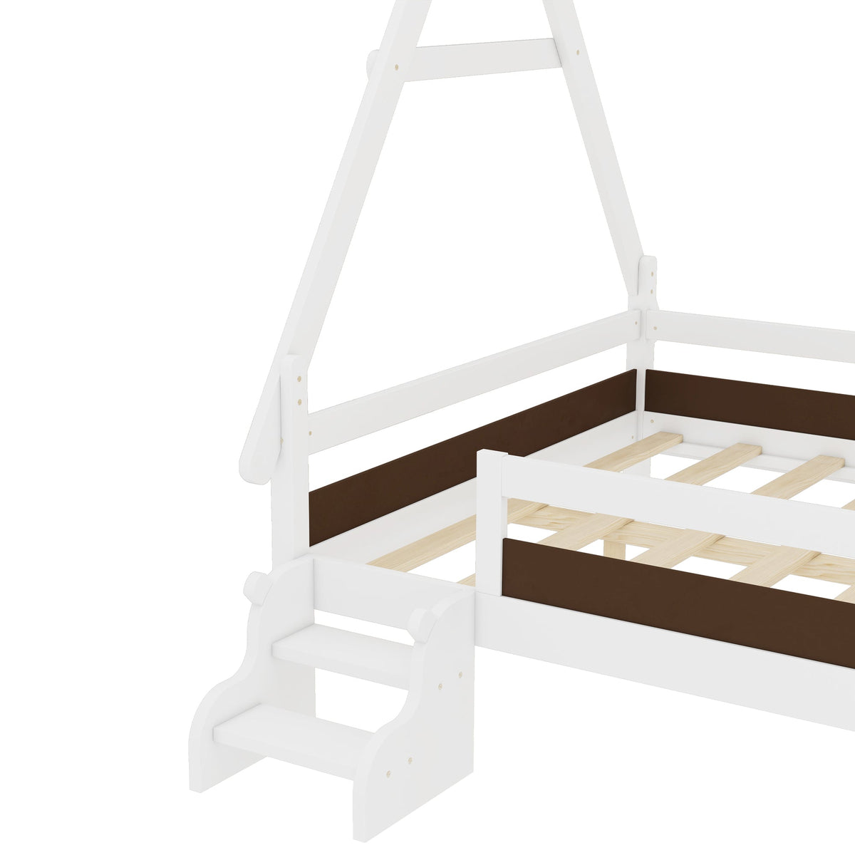 Full House Platform Bed with Stairs, photo 9 of 10