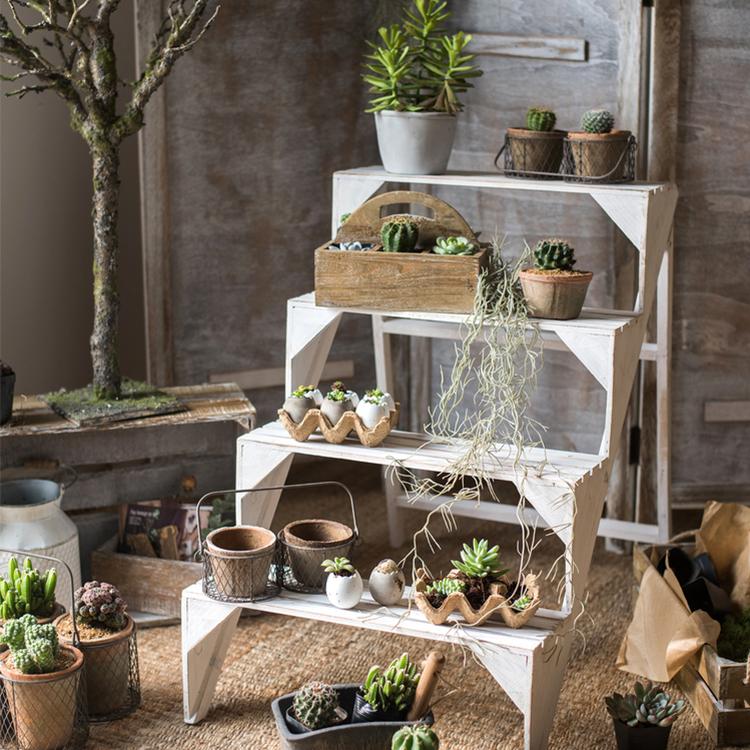 Decorative Eggshell Style Cement Planter