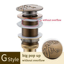 Decorative tree motif gold brass pop up drain bathroom sink by Decorbites