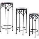 Decorative Flower Display Holder with Ceramic Top for Patio by DirectDeals