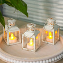6 Pcs Small Metal Candle Lanterns Vintage Hanging House Tealight Lantern