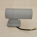 Modern black cylindrical 10w light wall outdoor porch spotlight by Decorbites