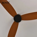 GobekUsa 17cm White DC Ceiling Fan with Remote Control - Simple and Ultra Thin