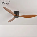 GobekUsa 17cm White DC Ceiling Fan with Remote Control - Simple and Ultra Thin