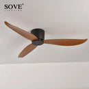 GobekUsa 17cm White DC Ceiling Fan with Remote Control - Simple and Ultra Thin