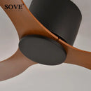 GobekUsa 17cm White DC Ceiling Fan with Remote Control - Simple and Ultra Thin