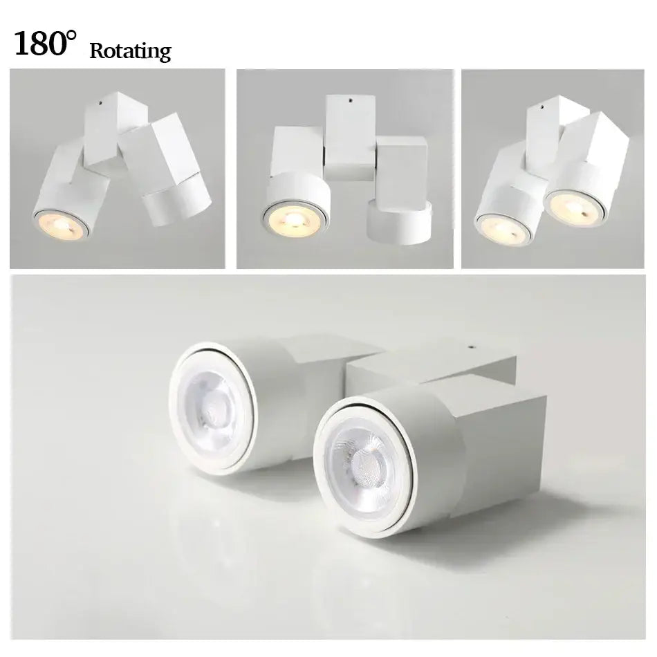 GobekUsa 180 Adjustable LED GU10 Downlight Surface Mount Spotlight