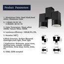 GobekUsa 180 Adjustable LED GU10 Downlight Surface Mount Spotlight