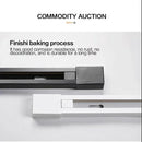 Modern black & white aluminum track rail spotlight fitting kitchen by Decorbites