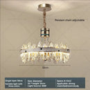 GobekUsa 2024 High-End Villa Crystal Chandelier with Hollow Design for Luxurious Living Rooms
