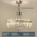 GobekUsa 2024 High-End Villa Crystal Chandelier with Hollow Design for Luxurious Living Rooms