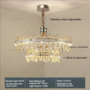 GobekUsa 2024 High-End Villa Crystal Chandelier with Hollow Design for Luxurious Living Rooms