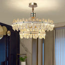 GobekUsa 2024 High-End Villa Crystal Chandelier with Hollow Design for Luxurious Living Rooms