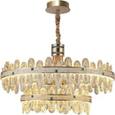 GobekUsa 2024 High-End Villa Crystal Chandelier with Hollow Design for Luxurious Living Rooms