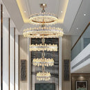 GobekUsa 2024 High-End Villa Crystal Chandelier with Hollow Design for Luxurious Living Rooms