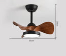 GobekUsa 22" Children Room LED Ceiling Fan Light Remote Control Small Fan Lamp