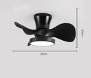 GobekUsa 22" Children Room LED Ceiling Fan Light Remote Control Small Fan Lamp