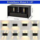 GobekUsa 24W LED Wall Light Up Down Adjustable Beam Cold IP65 Modern