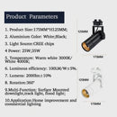 GobekUsa 25W Dimmable LED Spotlight: Adjustable Beam Angle, High Quality Track Lighting