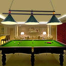 GobekUsa 3-Head Conical Metallic Billiard Light - Indoor Island Lighting Fixture in Black/Red/Blue