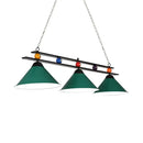 GobekUsa 3-Head Conical Metallic Billiard Light - Indoor Island Lighting Fixture in Black/Red/Blue