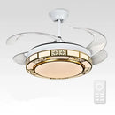 GobekUsa 42" Acrylic LED Ceiling Fan Light with Remote Control - Dimmable