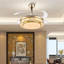 GobekUsa 42" Acrylic LED Ceiling Fan Light with Remote Control - Dimmable