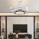 GobekUsa 42" Acrylic LED Ceiling Fan Light with Remote Control - Dimmable