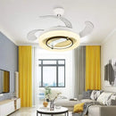 GobekUsa 42" Bladeless Ceiling Fan Chandelier with Remote & Retractable Blades