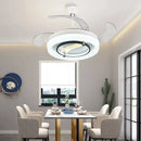 GobekUsa 42" Bladeless Ceiling Fan Chandelier with Remote & Retractable Blades